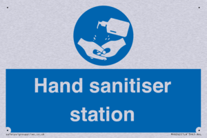 Hand sanitiser station